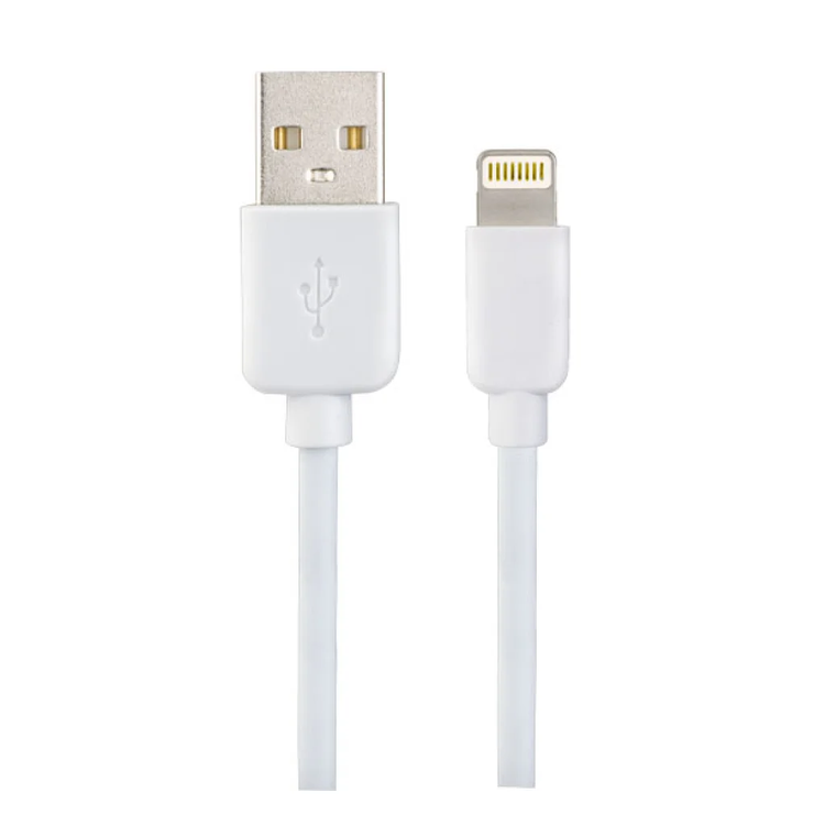 Кабель для iPhone to USB - 8pin Lightning 1м, белый, Perfeo бокс (I4604)