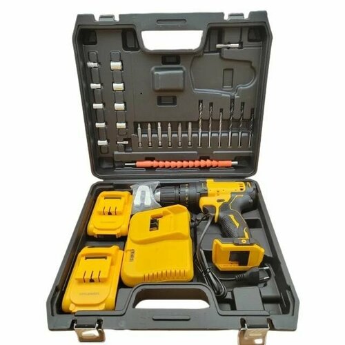 Шуруповерт dewalt ударный 2 АКБ с набором 854000₽