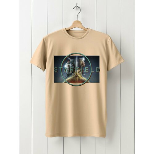 фото Футболка hypnotica, размер 3xs, бежевый