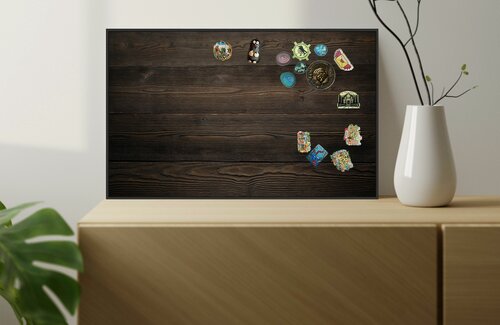 Изображение товара Магнитная настенная доска Артборд "Черное дерево", 80х50 см, полимерная для хранения магнитиков