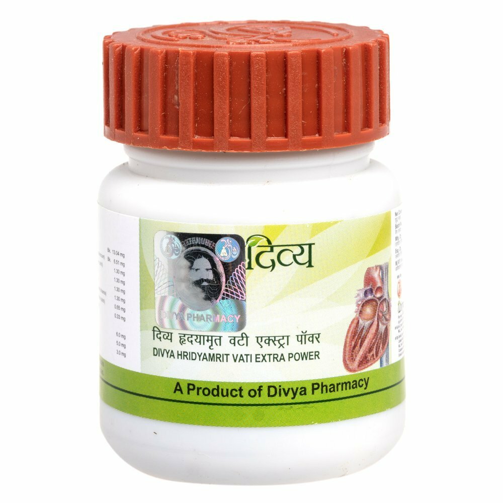 Хридьямрит Вати Патанджали (Hridyamrit Vati Patanjali) для лечения сердечно-сосудистых заболеваний 80 таб.