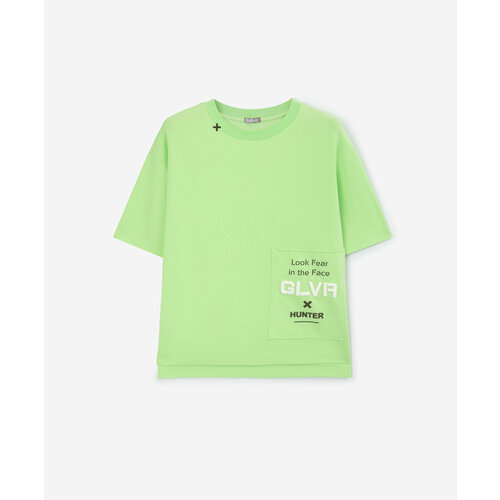 Футболка Gulliver, размер 152, зеленый футболка gulliver хлопок размер 152 зеленый