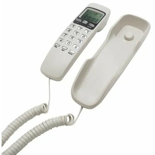 Телефонный аппарат стационарный RITMIX RT 010 белый телефонный аппарат стационарный gigaset da180 черный