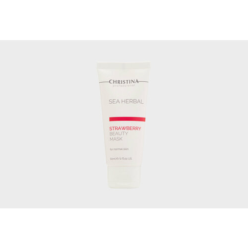 Маска красоты на основе морских трав для нормальной кожи «Клубника» Christina, Sea Herbal Beauty Mask Strawberry 60мл маска красоты для жирной и комбинированной кожи яблоко christina sea herbal beauty mask apple 60 мл