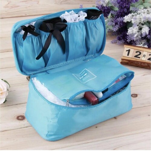 Органайзер для хранения вещей в чемодане водоотталкивающий голубой 1800₽