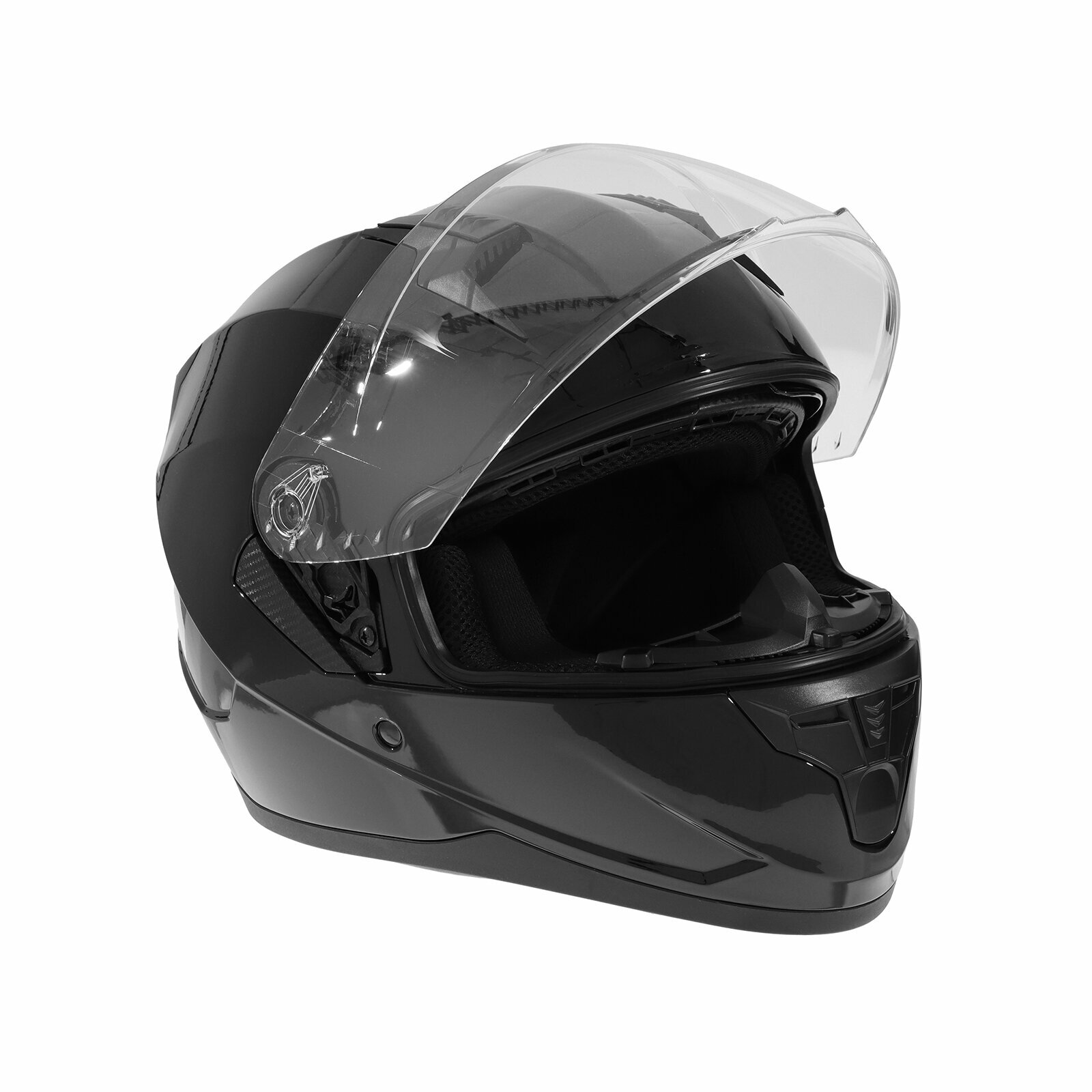 Шлем интеграл с двумя визорами, размер XL, модель BLD-M67E, черный глянцевый 9845745