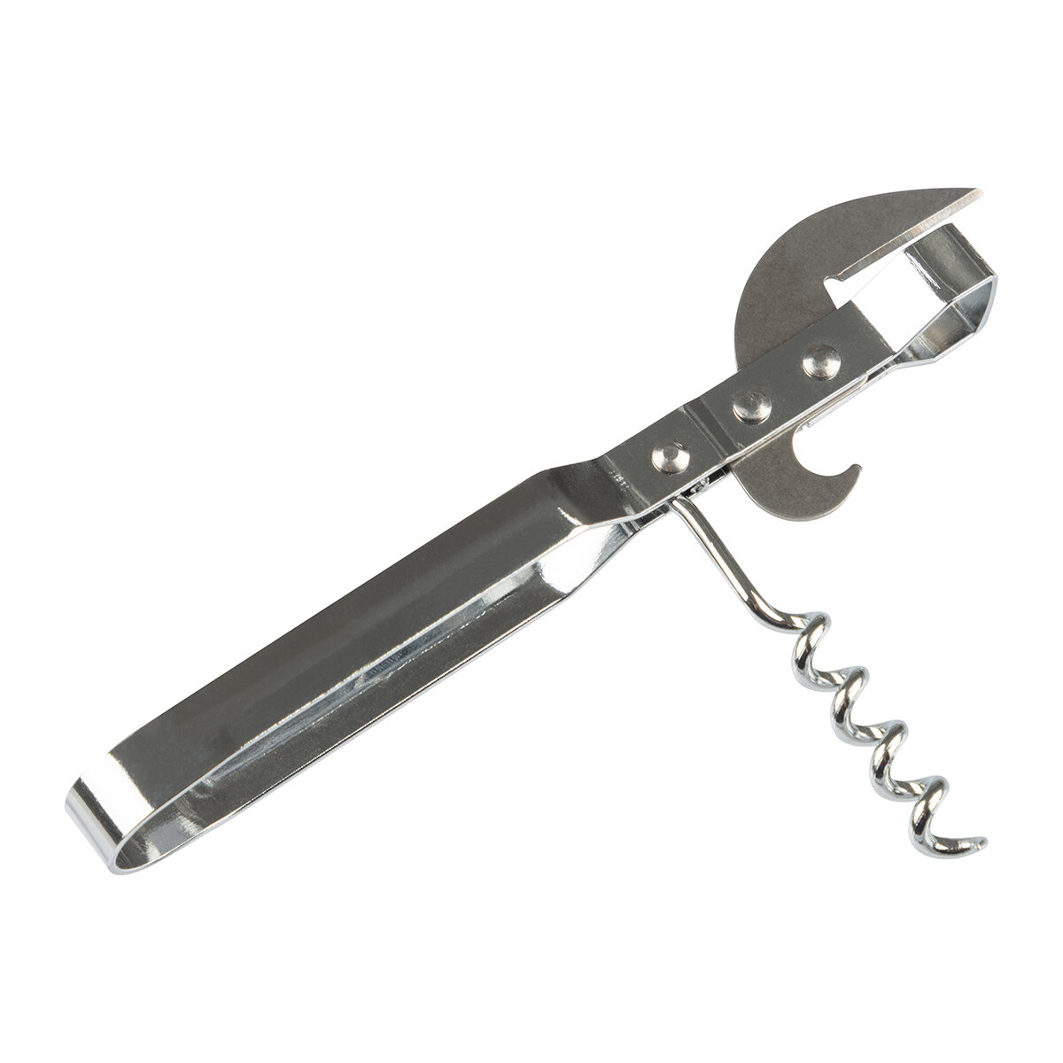 Нож консервный Mallony Со штопором "Semplice", хромированное покрытие 985981