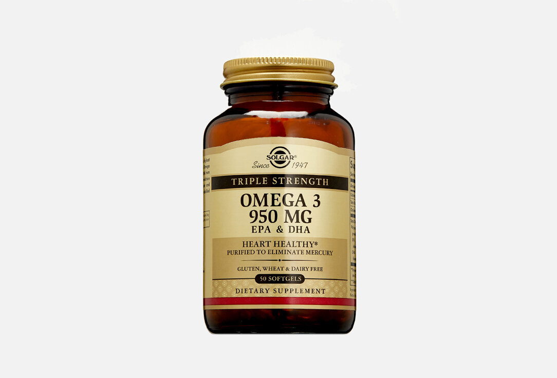 Омега 3 Solgar, Triple Strength Omega-3 950 mg EPA&DHA 50мл