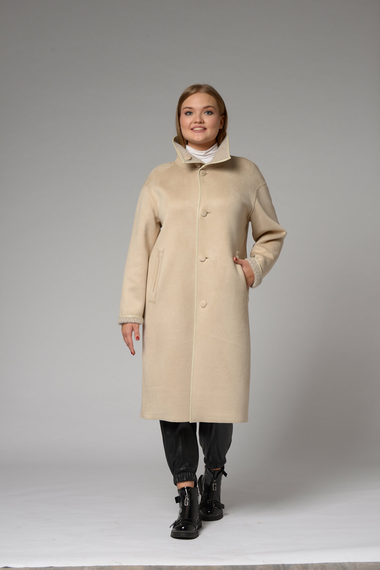Пальто Karmelstyle бежевый 