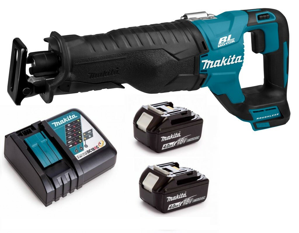 Аккумуляторная сабельная пила Makita DJR187RM2 (18V, 2x4Ah, з/у, Li-Ion)