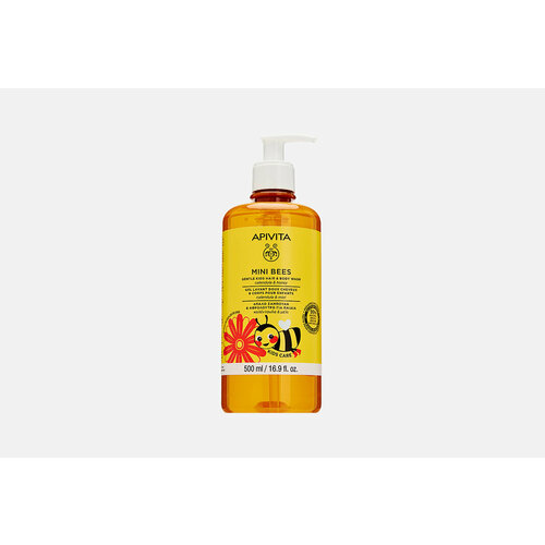 Очищающий гель для тела и волос APIVITA, calendula and honey 500мл