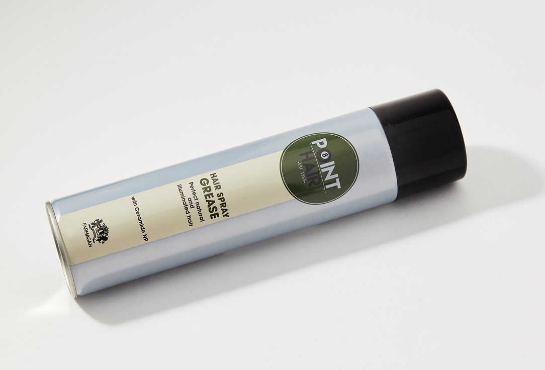 Спрей-блеск для волос с легкой фиксацией Point Hair Spray Grease Farmagan - фото №7