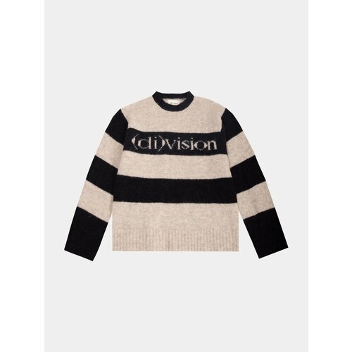 Свитер (di)vision Striped Logo Knit, размер L, белый