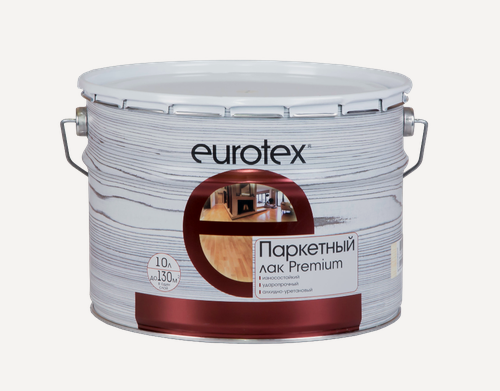 Изображение товара Eurotex Premium / Eвротекс Премиум лак паркетный алкидно-уретановый полуматовый 10л