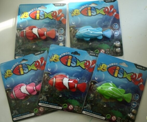 Рыбка робот «robo fish» цвет в ассортименте.