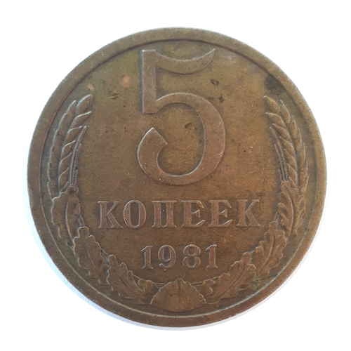 5 Копеек 1981 года СССР монета