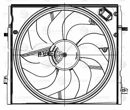 Вентилятор охлаждения с кожухом Nissan Qashqai (13-) (LFK 14EA)
