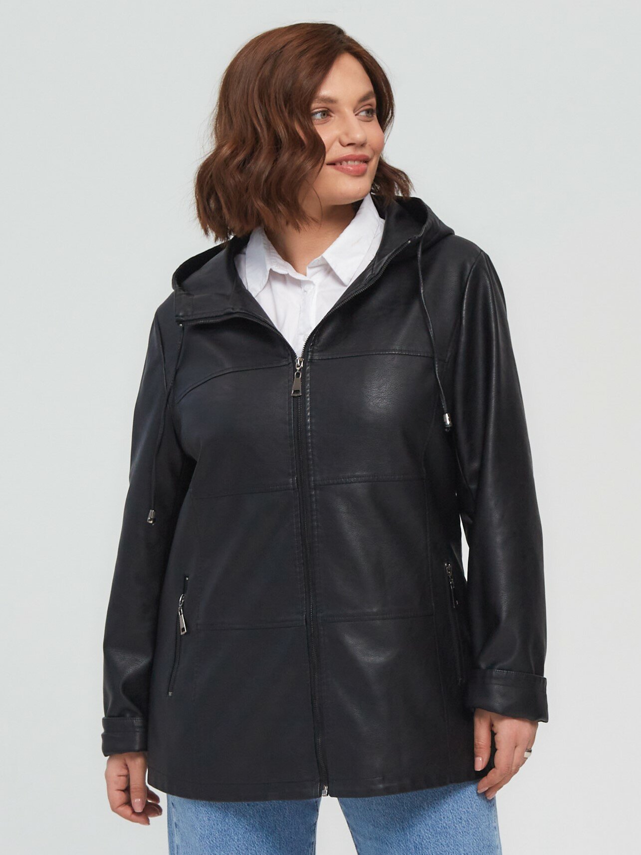 Кожаная куртка LINA REY черный 