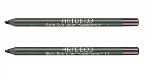Карандаш для век Artdeco, Soft Eye Liner, Waterproof водостойкий тон 11, 1,2 гр, 2 шт.