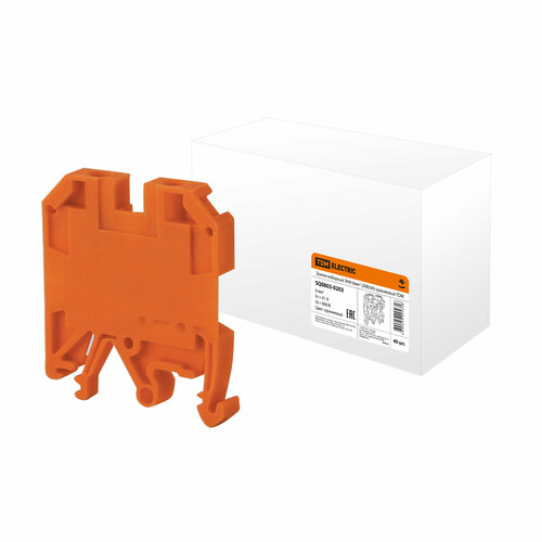 Зажим наборный ЗНИ-6мм2 (JXB50А) оранжевый, TDM SQ0803-0203 (40 шт.)