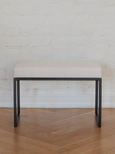 Изображение товара Банкетка в прихожую, спальню GREENWEEN ALBA SMART, черная, Ivory, 650х350х450