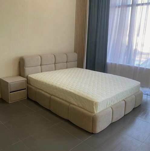 Изображение товара Кровать VIERO Марракеш, разборная, мягкое изголовье, 160х200 см, с ортопедическим основанием, без подъемного механизма