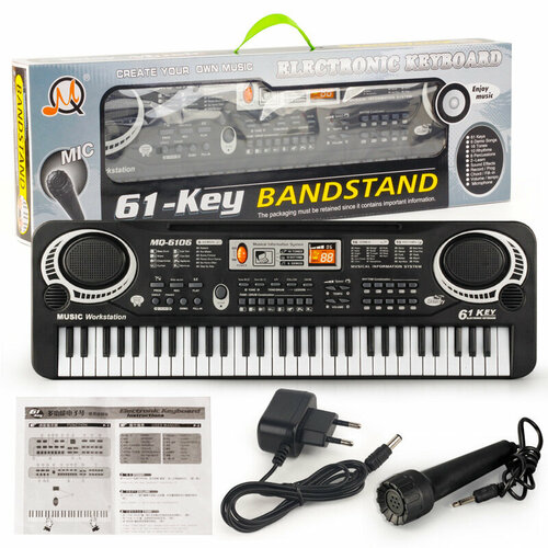 Синтезатор с микрофоном детский / Пианино детское музыкальное для мальчиков для девочек для малышей / Музыкальные инструменты