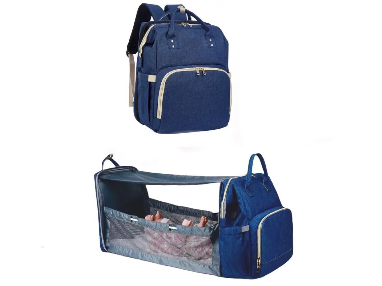 фото Многофункциональный рюкзак - кроватка для детей 2 в 1