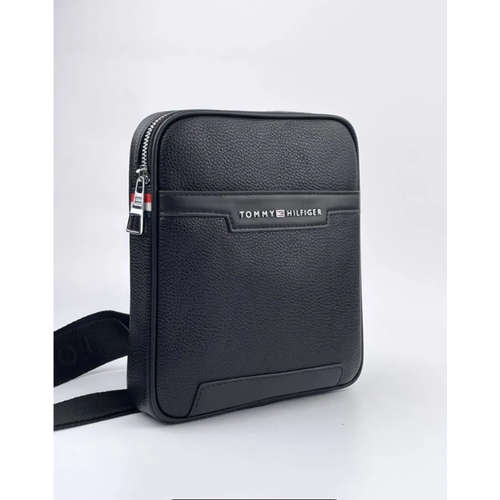 фото Сумка кросс-боди 302, фактура зернистая, черный tommy