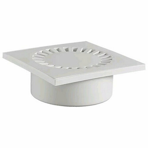 Трап вертикальный орио 150х150мм слив 50мм пластик гидрозатвор 777₽