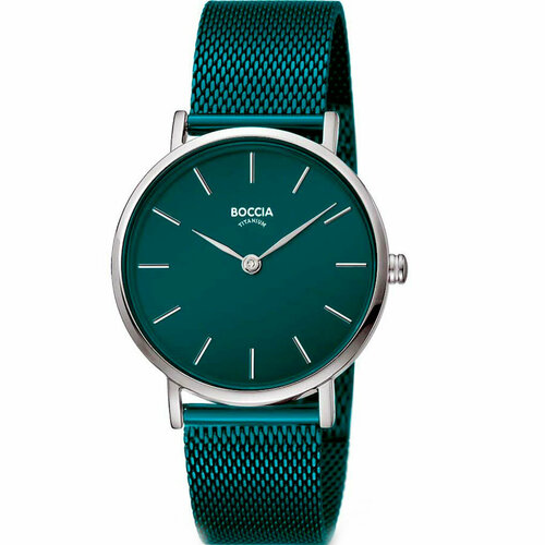 Наручные часы BOCCIA 3281-10, зеленый наручные часы boccia 3281 10 серый зеленый