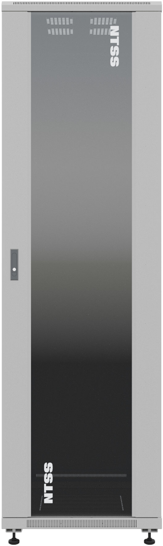 Шкаф серверный NTSS Премиум (NTSS-R22U6080GS) напольный 22U 600x800мм пер. дв. стекл металл 900кг серый