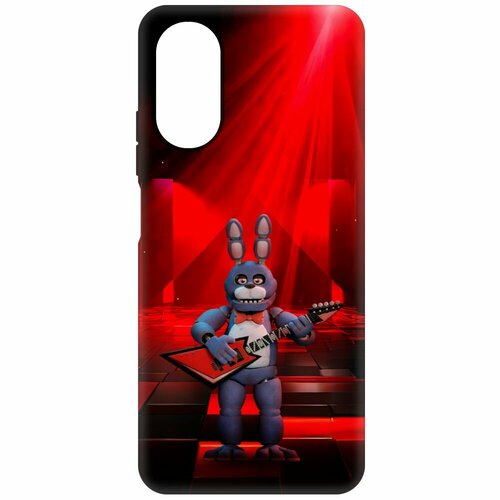 Чехол-накладка Krutoff Soft Case фнаф (FNAF) - Бонни с гитарой для Oppo A17 черный чехол накладка krutoff soft case фнаф fnaf бонни с гитарой для oppo a55 черный