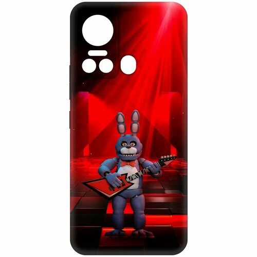 Чехол-накладка Krutoff Soft Case фнаф (FNAF) - Бонни с гитарой для ITEL S18 черный чехол накладка krutoff soft case фнаф fnaf бонни с гитарой для itel vision 3 plus черный