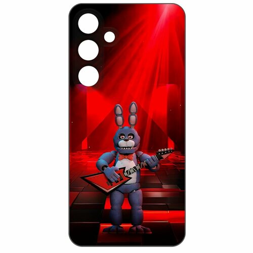 Чехол-накладка Krutoff Soft Case фнаф (FNAF) - Бонни с гитарой для Samsung Galaxy S24 черный чехол накладка krutoff soft case фнаф fnaf фокси для samsung galaxy s24 черный