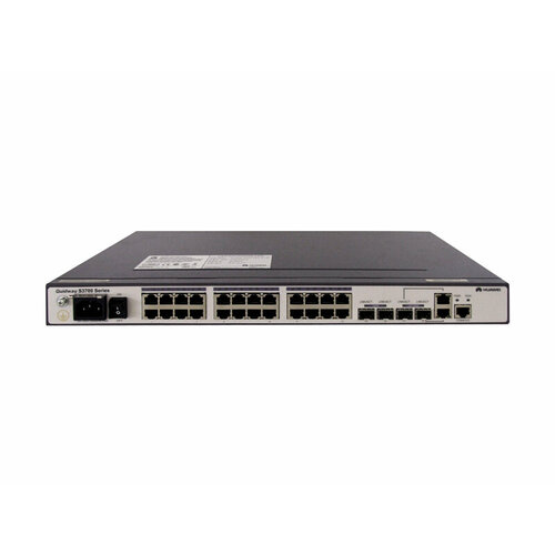 Коммутатор Huawei S3700-28TP-EI-AC 02352344 24 Ethernet 10/100 ports, 2 Gig SFP and 2 dual-purpose 10/100/1000 or SFP, AC 110/220V huawei s5720 56c ei ac