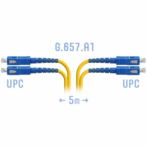 Патч-корд оптический SNR (SNR-PC-SC/UPC-DPX-A-5m)