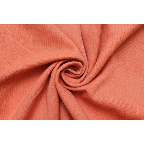 Ткань Хлопок костюмный двухслойный креш-стрейч бежево-оранжевый, ш125см, 0,5 м