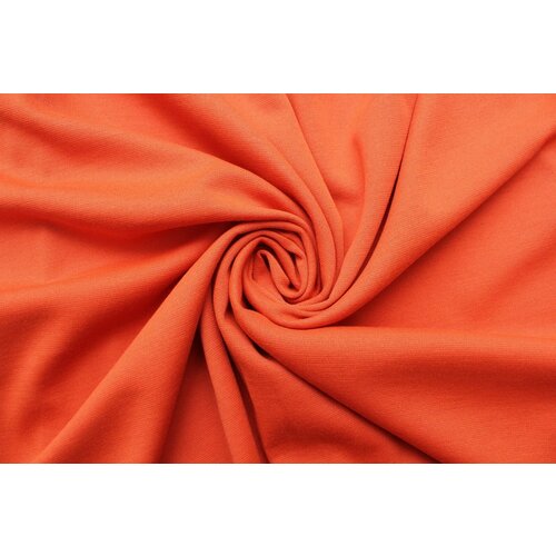 Ткань Джерси-стрейч приглушённо оранжевого цвета, ш160см, 0,5 м