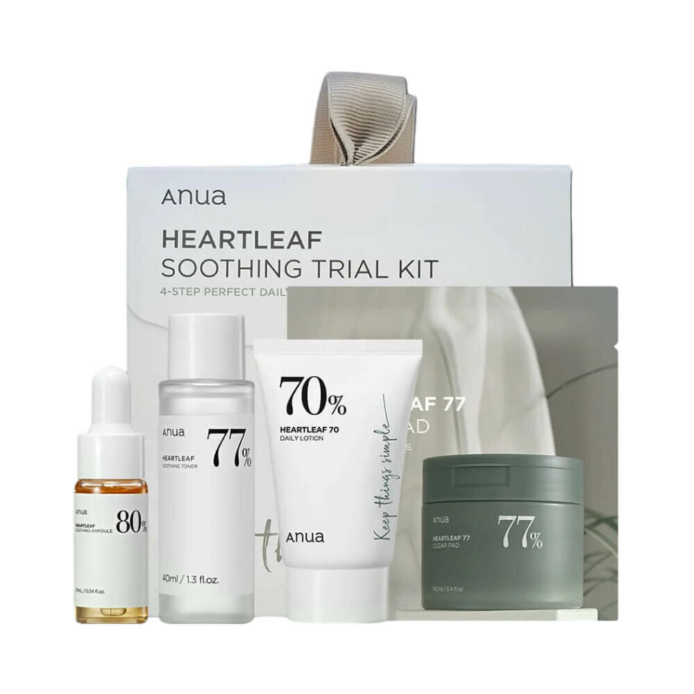 Набор миниатюр для ухода за кожей с экстрактом хауттюйнии ANUA Heartleaf Soothing Trial Kit