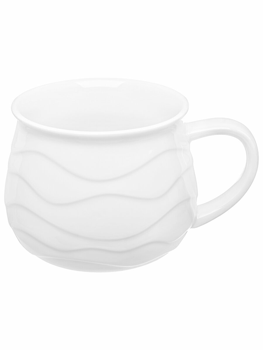 Кружка / чашка для кофе, чая 400 мл 13,5х10х8 см Elan Gallery Айсберг волны
