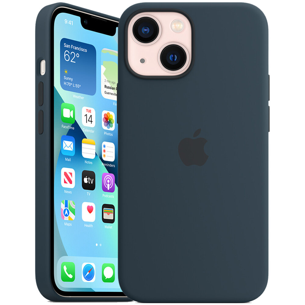 Чехол Apple iPhone 13 Mini Silicone Case полярная лазурь