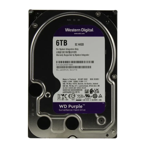 Жесткий Диск WD Purple Surveillance 6TB WD63PURU-78, SATA 6Gb/s