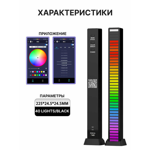 40 LED эквалайзер для BLUETOOTH колонка черный 129900₽