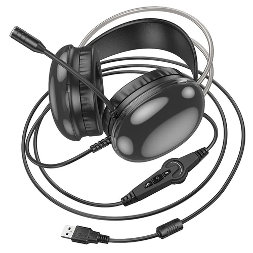 Наушники Hoco W109 Plus USB7.1 Rich gaming headphones черный наушники w102 gaming headphones проводные hoco черно синие