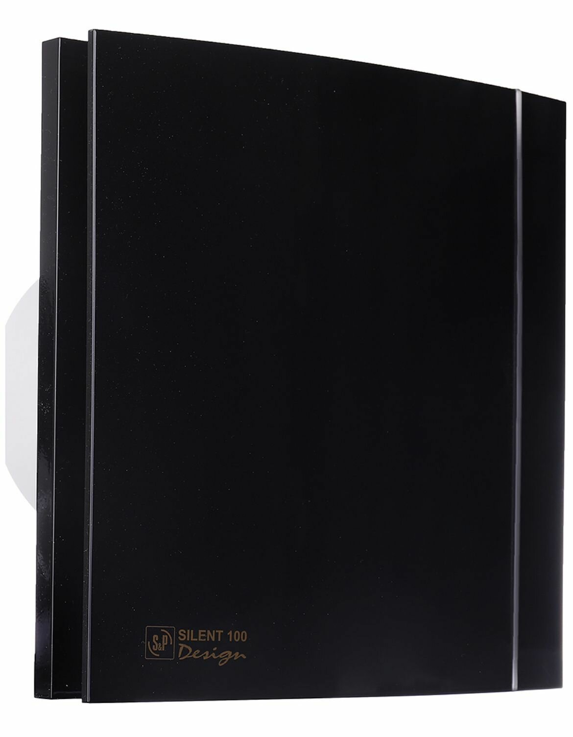 фото Вентилятор вытяжной Soler&Palau SILENT-100 CZ BLACK DESIGN-4C, 100 мм, для кухни/ ванной/ санузла, со световым индикатором и обратным клапаном, черный