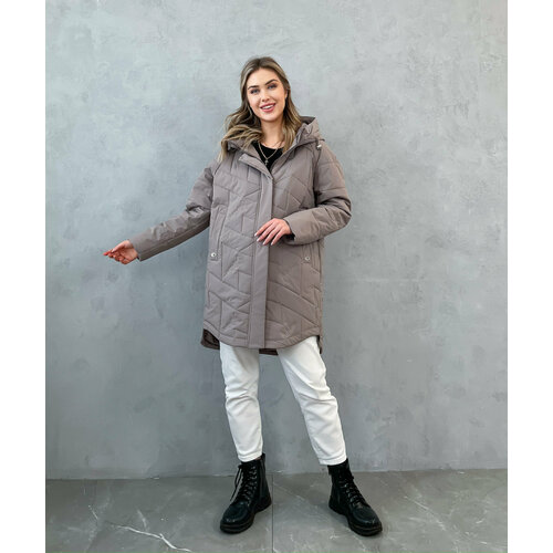 фото Куртка , размер 52(52-54), коричневый нет бренда