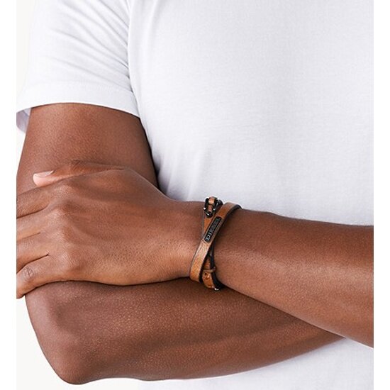 Браслет DIESEL, коричневый — фото 1