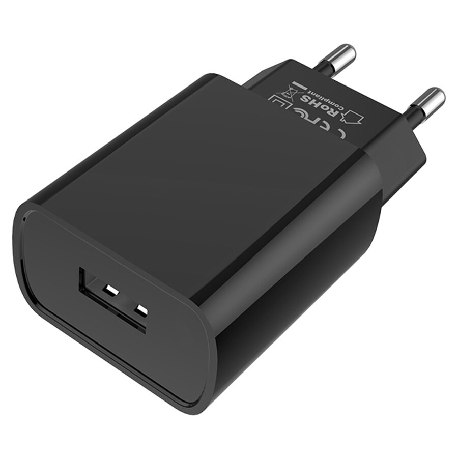 Сетевое зарядное устройство BOROFONE BA20A Sharp 1xUSB, 2A, 10W, черный