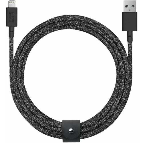 Кабель Native Union Belt Lightning на USB, 3 м, черный